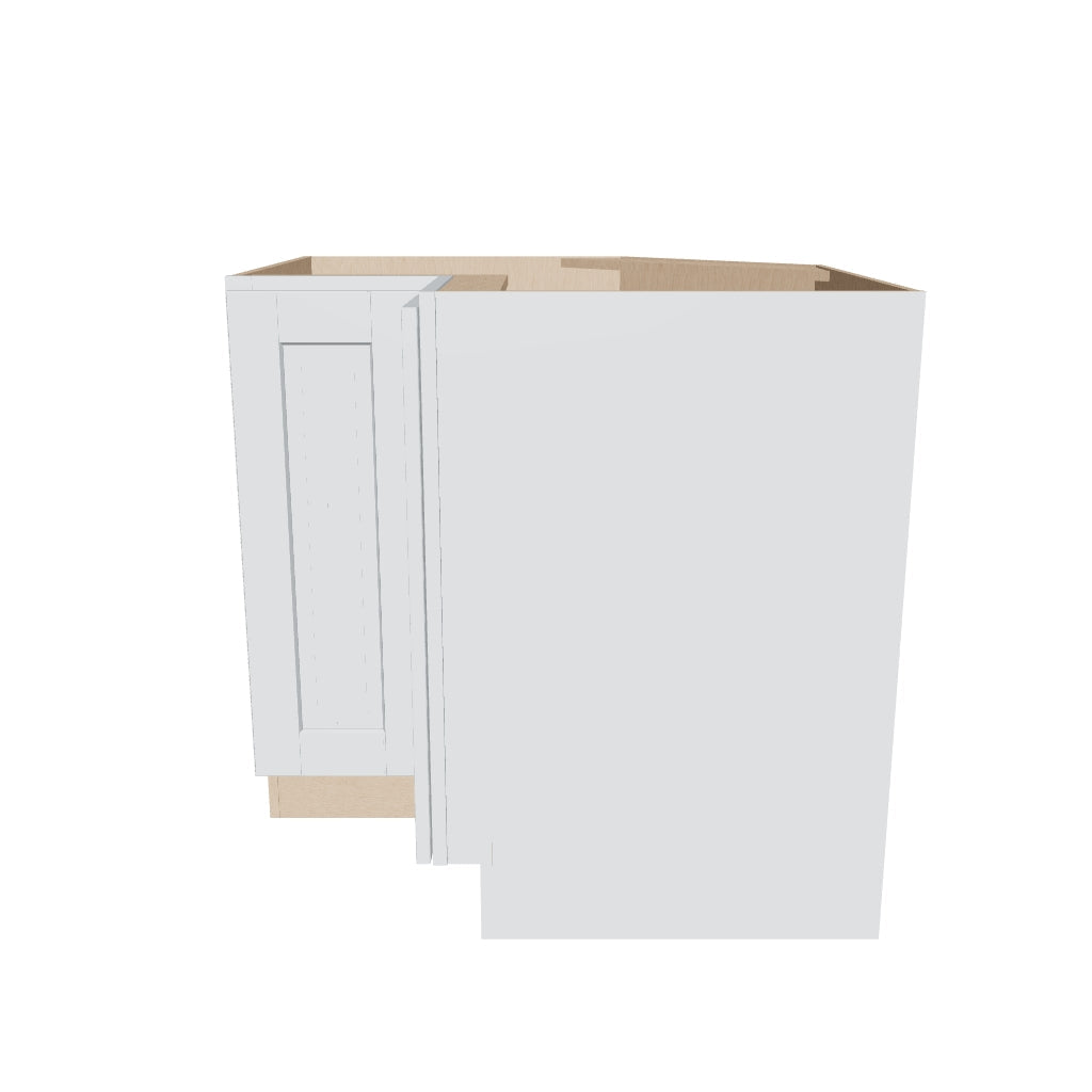 J&K White Shaker S8 Base Corner 90 Lazy Susan   36" W