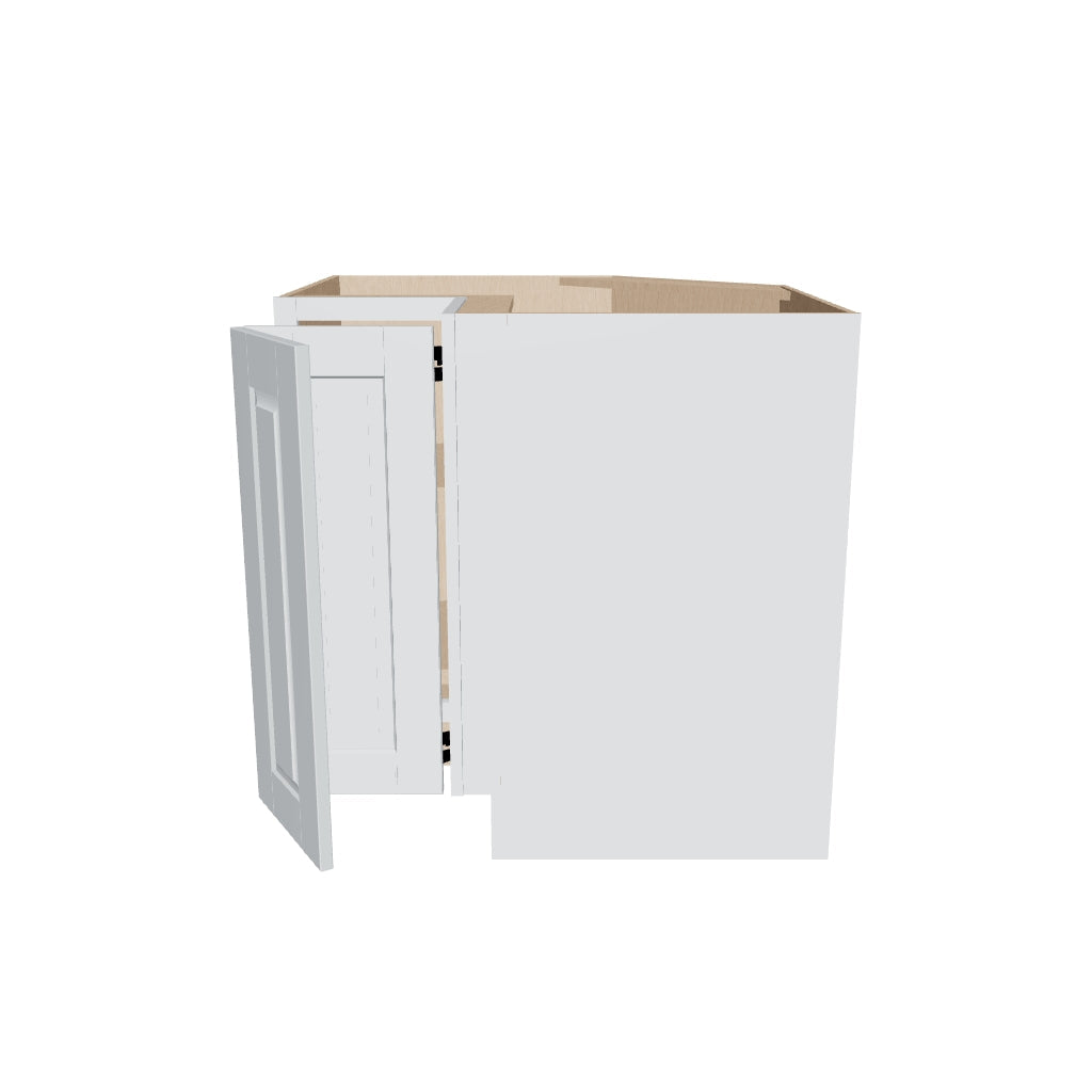 J&K White Shaker S8 Base Corner 90 Lazy Susan   36" W
