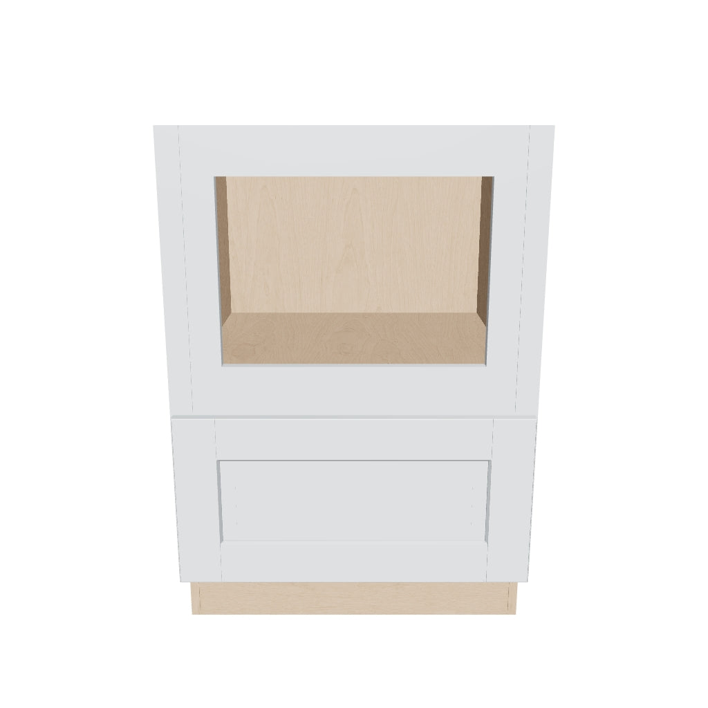 J&K White Shaker S8 Base Microwave Drawer   24" W