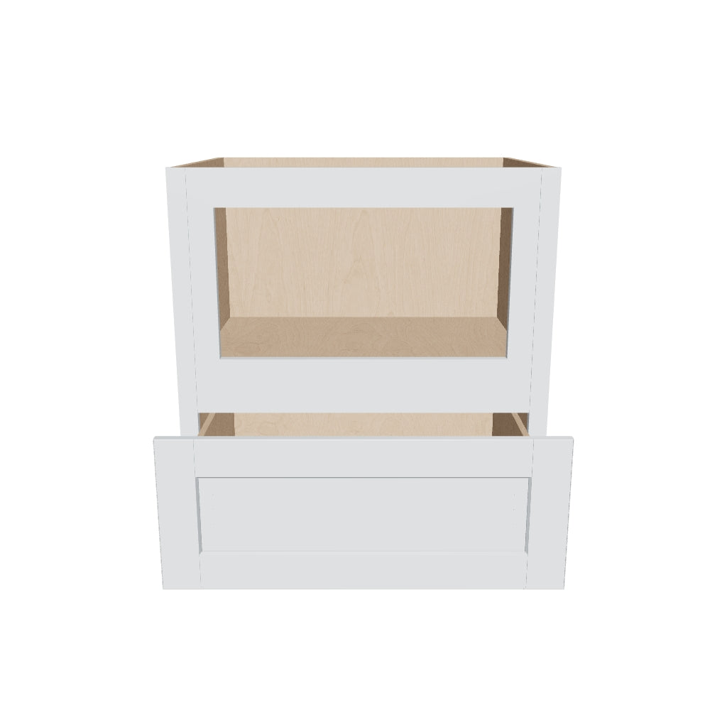 J&K White Shaker S8 Base Microwave Drawer   30" W