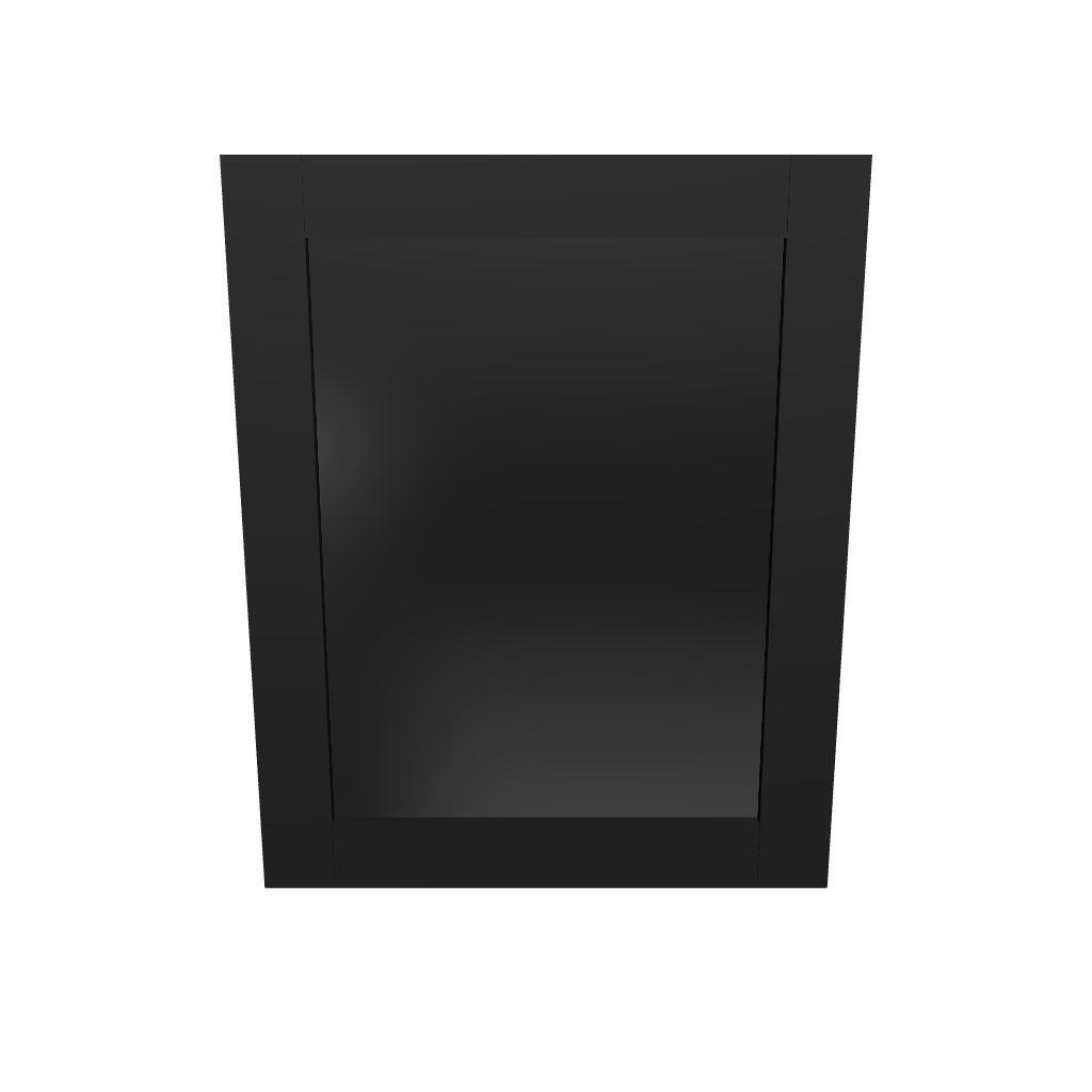 Modernform Cabinet Onyx Black Shaker 24" W X 30" H Vanity Mirror