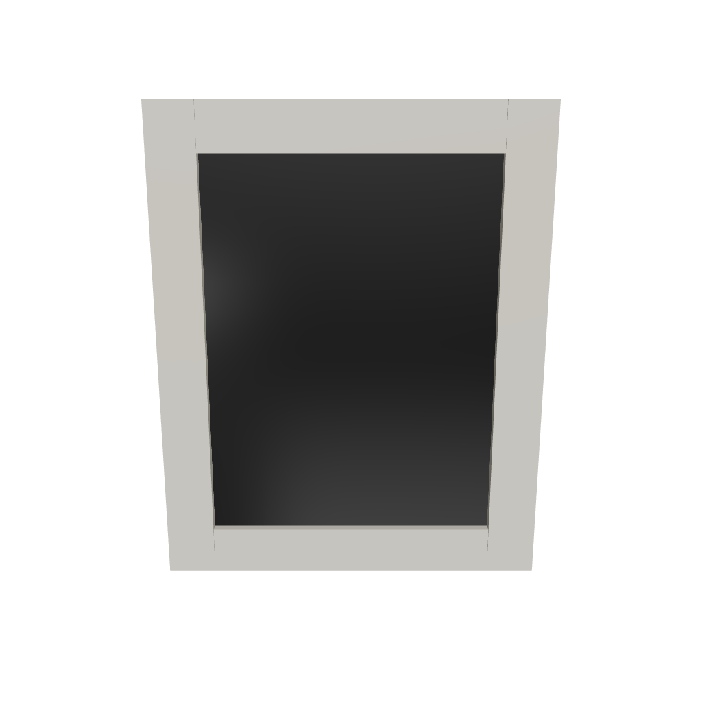 Modernform Cabinet Slim Dove White 24" W X 30" H Vanity Mirror