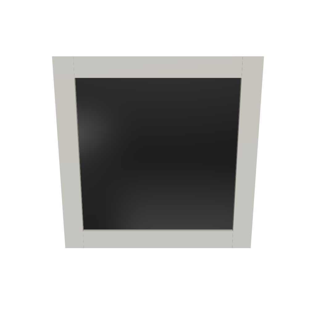 Modernform Cabinet Slim Dove White 30" W X 30" H Vanity Mirror