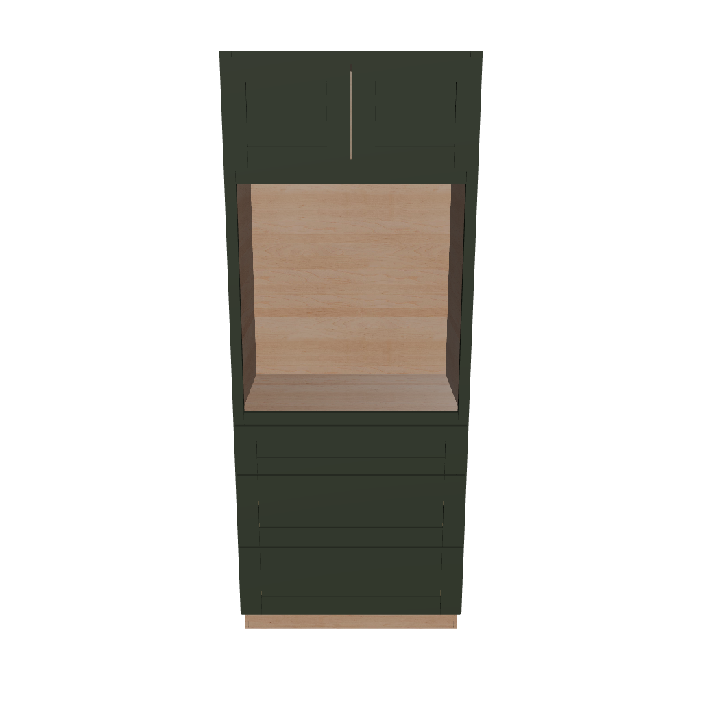 Modernform Cabinet Slim Sage Green 33" W X 84" H X 24" D Oven Cabinet With 3 Drawers