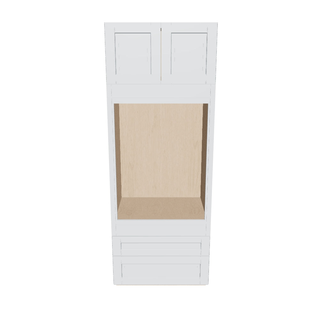 Two (2) Bottom Drawers 33" W x 90" H x 27" D