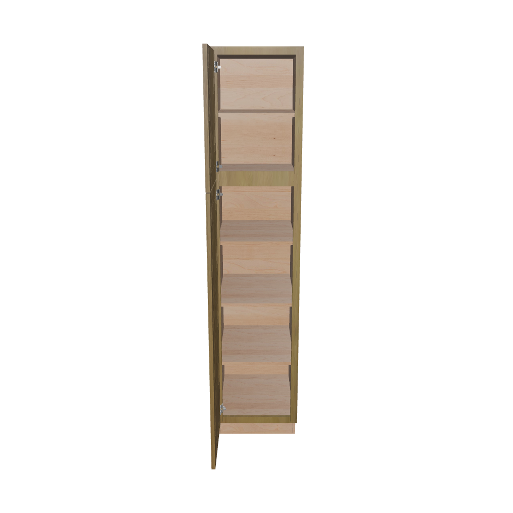 Modernform Cabinet Natural Shaker 18" W X 84" H X 24" D Tall Pantry Cabinet