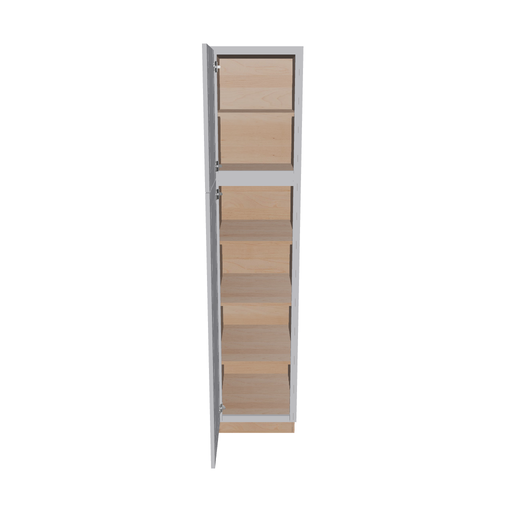 Modernform Cabinet Grey Shaker 18" W X 84" H X 24" D Tall Pantry Cabinet