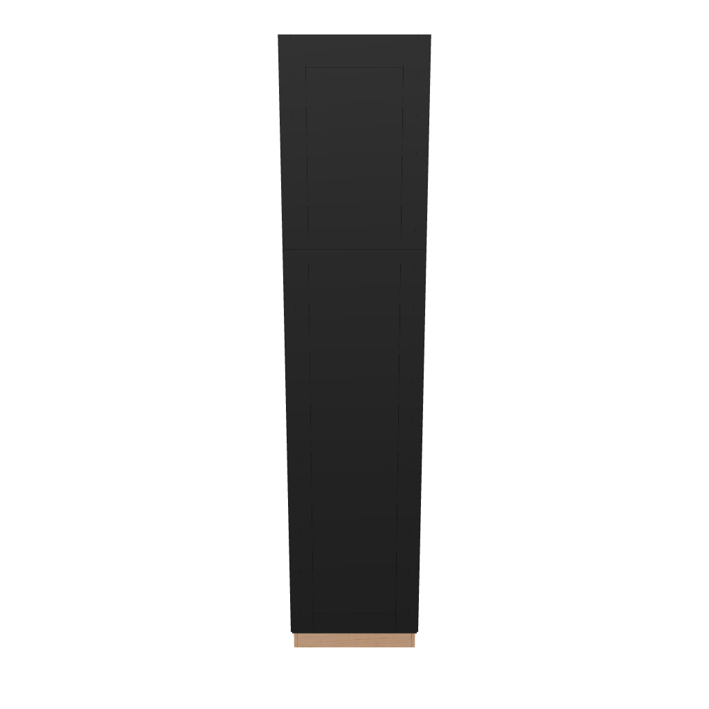 Modernform Cabinet Onyx Black Shaker 18" W X 84" H X 24" D Tall Pantry Cabinet