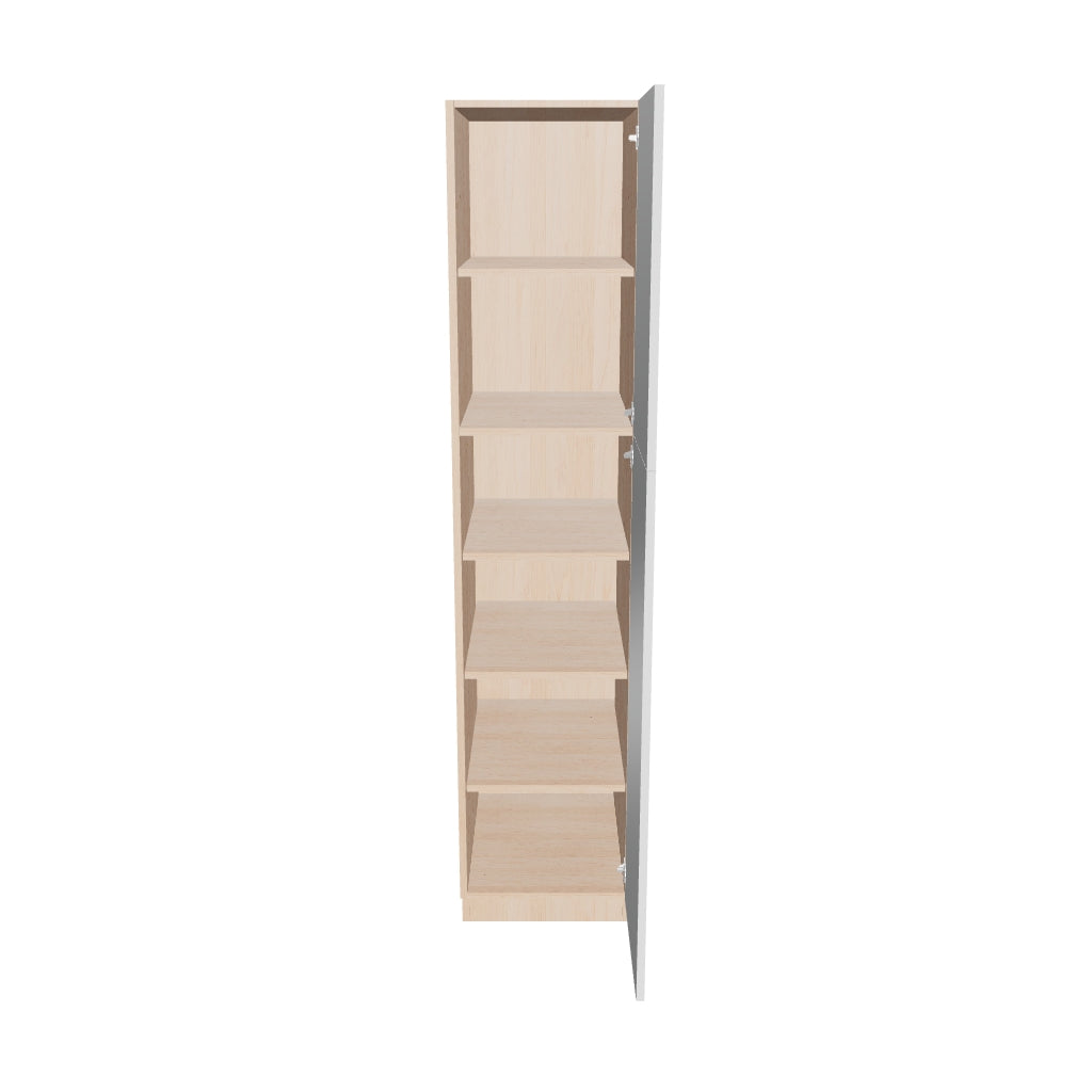 Modernform Cabinet Gloss White 18" W X 84" H X 24" D Single Door Tall Pantry Cabinet