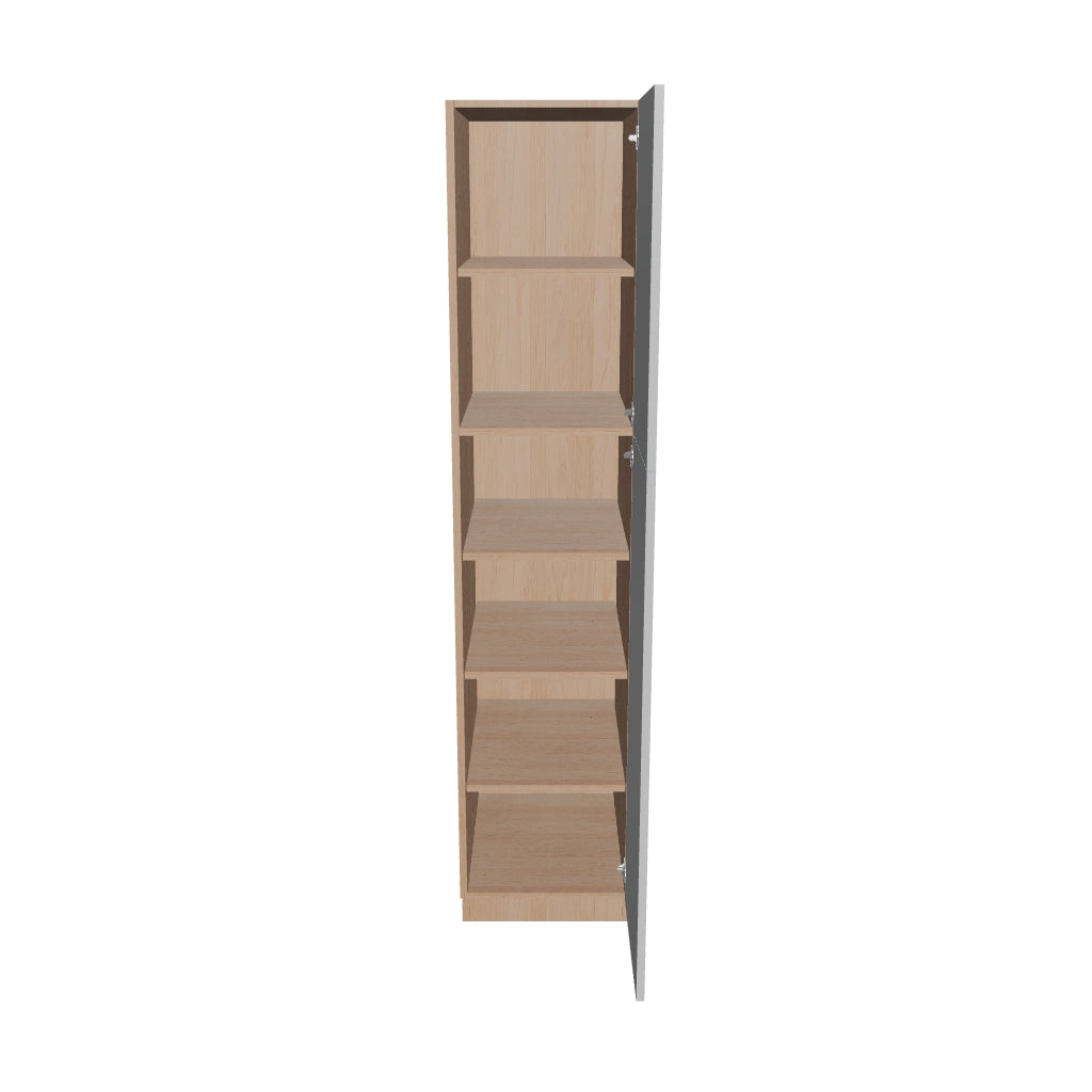 Modernform Cabinet Matte White 18" W X 84" H X 24" D Single Door Tall Pantry Cabinet