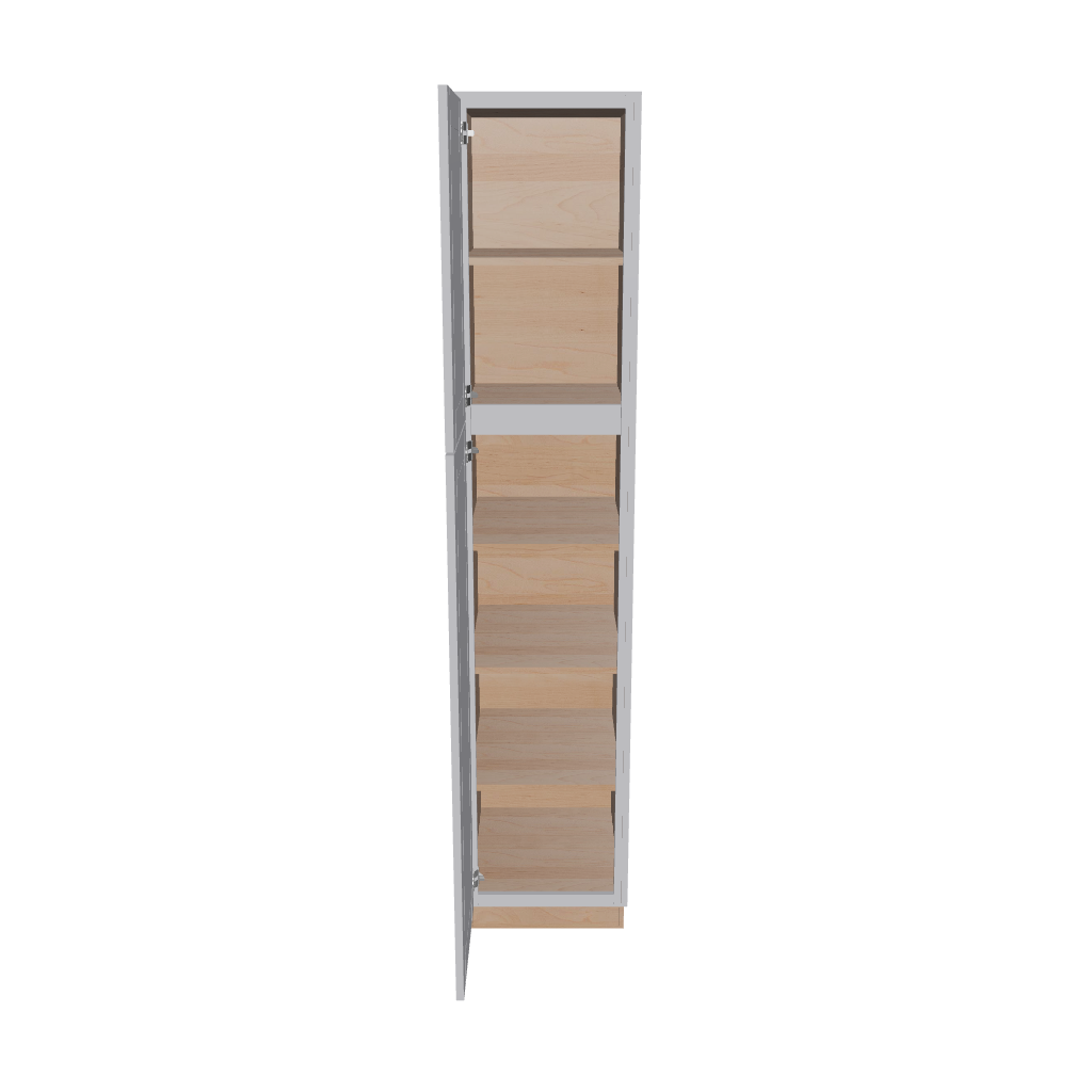 Modernform Cabinet Grey Shaker 18" W X 90" H X 24" D Tall Pantry Cabinet