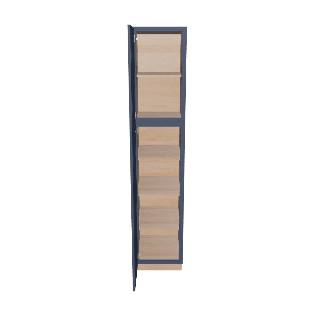 Modernform Cabinet Signature Blue 18" W X 90" H X 24" D Tall Pantry Cabinet