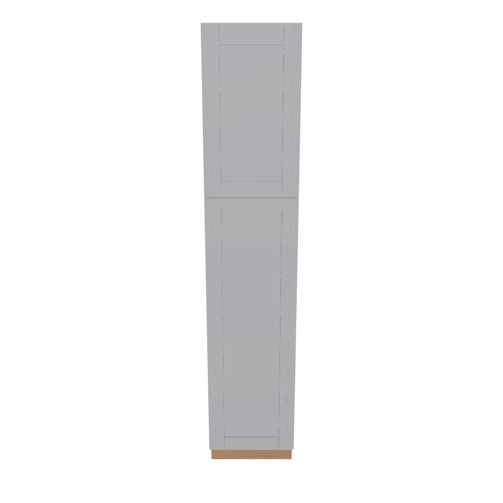 Modernform Cabinet Grey Shaker 18" W X 90" H X 24" D Tall Pantry Cabinet