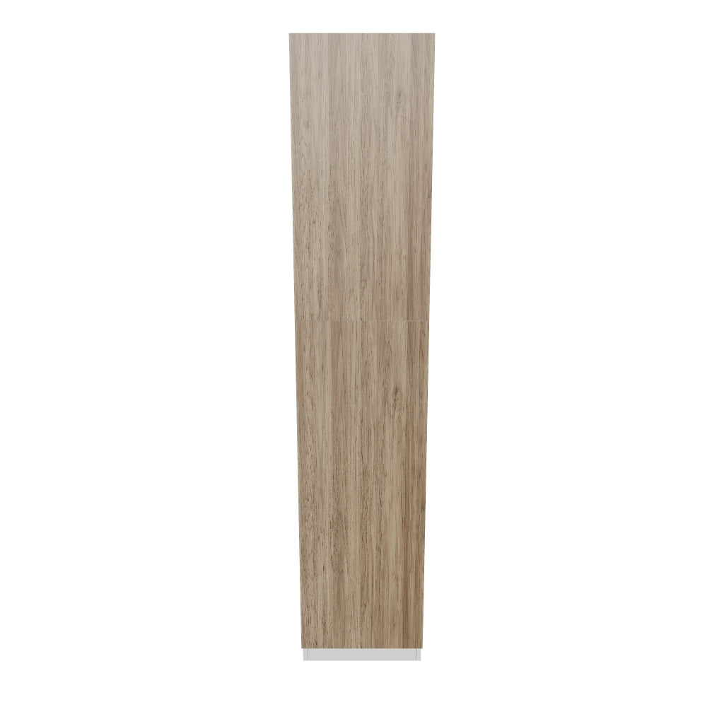 Modernform Cabinet Walnut 18" W X 90" H X 24" D Single Door Tall Pantry Cabinet
