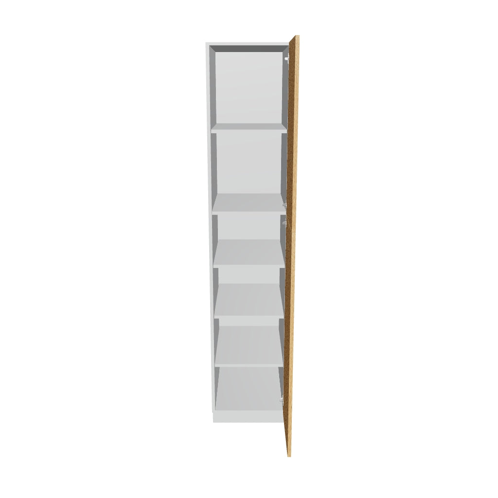 Modernform Cabinet Natural Oak 18" W X 90" H X 24" D Single Door Tall Pantry Cabinet