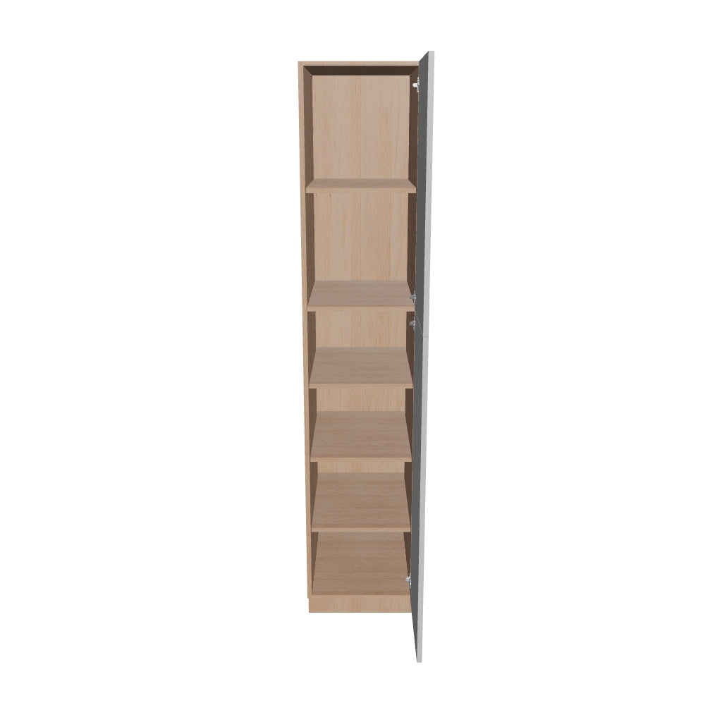 Modernform Cabinet Matte White 18" W X 90" H X 24" D Single Door Tall Pantry Cabinet