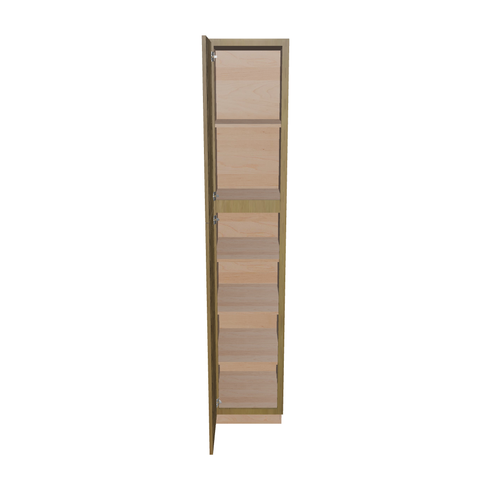 Modernform Cabinet Natural Shaker 18" W X 96" H X 24" D Tall Pantry Cabinet