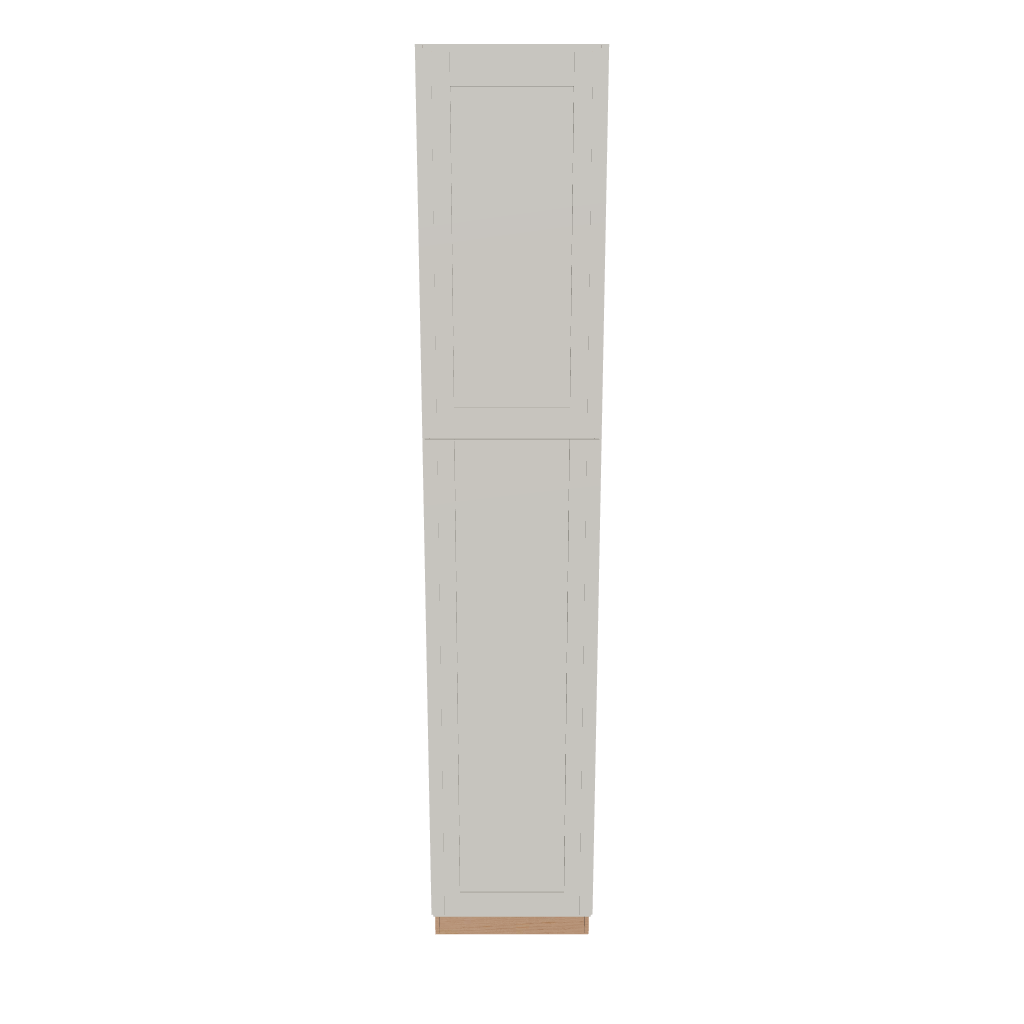 Modernform Cabinet Slim Dove White 18" W X 96" H X 24" D Tall Pantry Cabinet