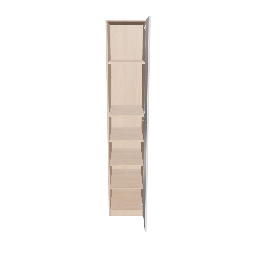 Modernform Cabinet Gloss White 18" W X 96" H X 24" D Single Door Tall Pantry Cabinet