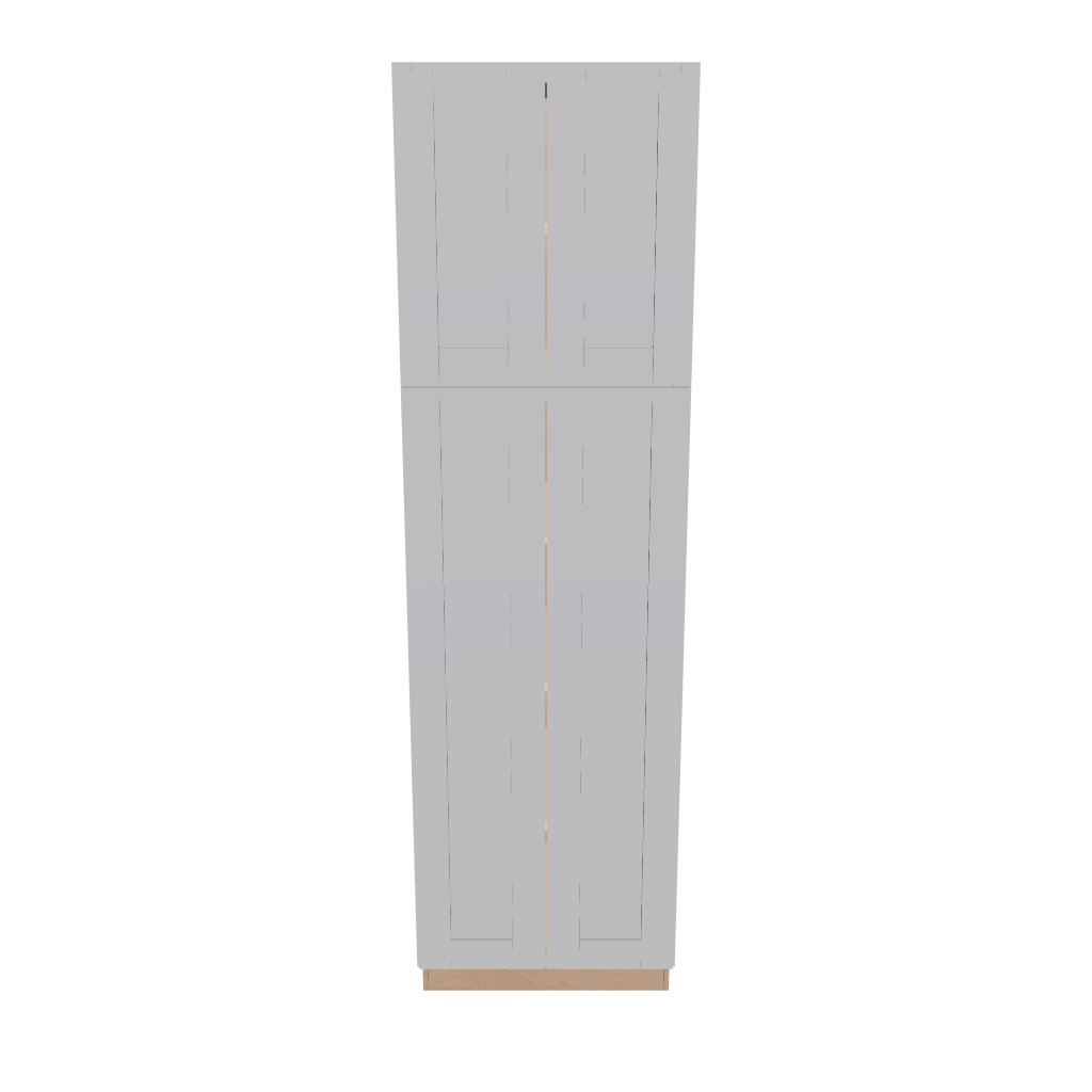 Modernform Cabinet Grey Shaker 24" W X 84" H X 24" D Tall Pantry Cabinet