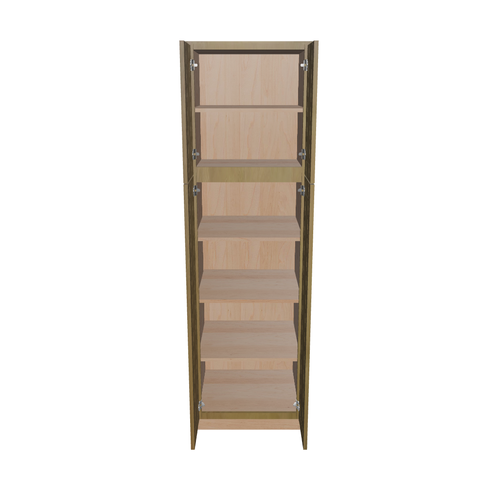 Modernform Cabinet Natural Shaker 24" W X 84" H X 24" D Tall Pantry Cabinet