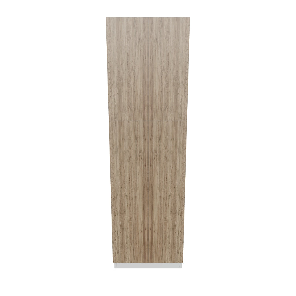 Modernform Cabinet Walnut 24" W X 84" H X 24" D Double Door Tall Pantry Cabinet