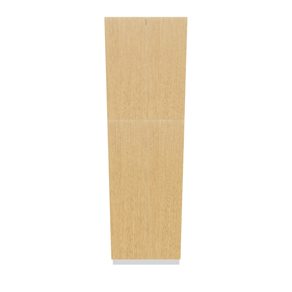 Modernform Cabinet Natural Oak 24" W X 84" H X 24" D Double Door Tall Pantry Cabinet