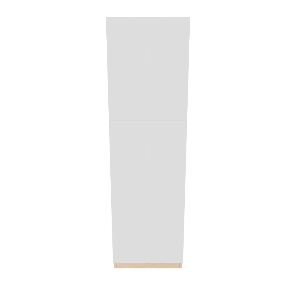 Modernform Cabinet Gloss White 24" W X 84" H X 24" D Double Door Tall Pantry Cabinet