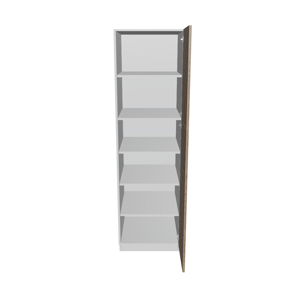 Modernform Cabinet Walnut 24" W X 84" H X 24" D Single Door Tall Pantry Cabinet