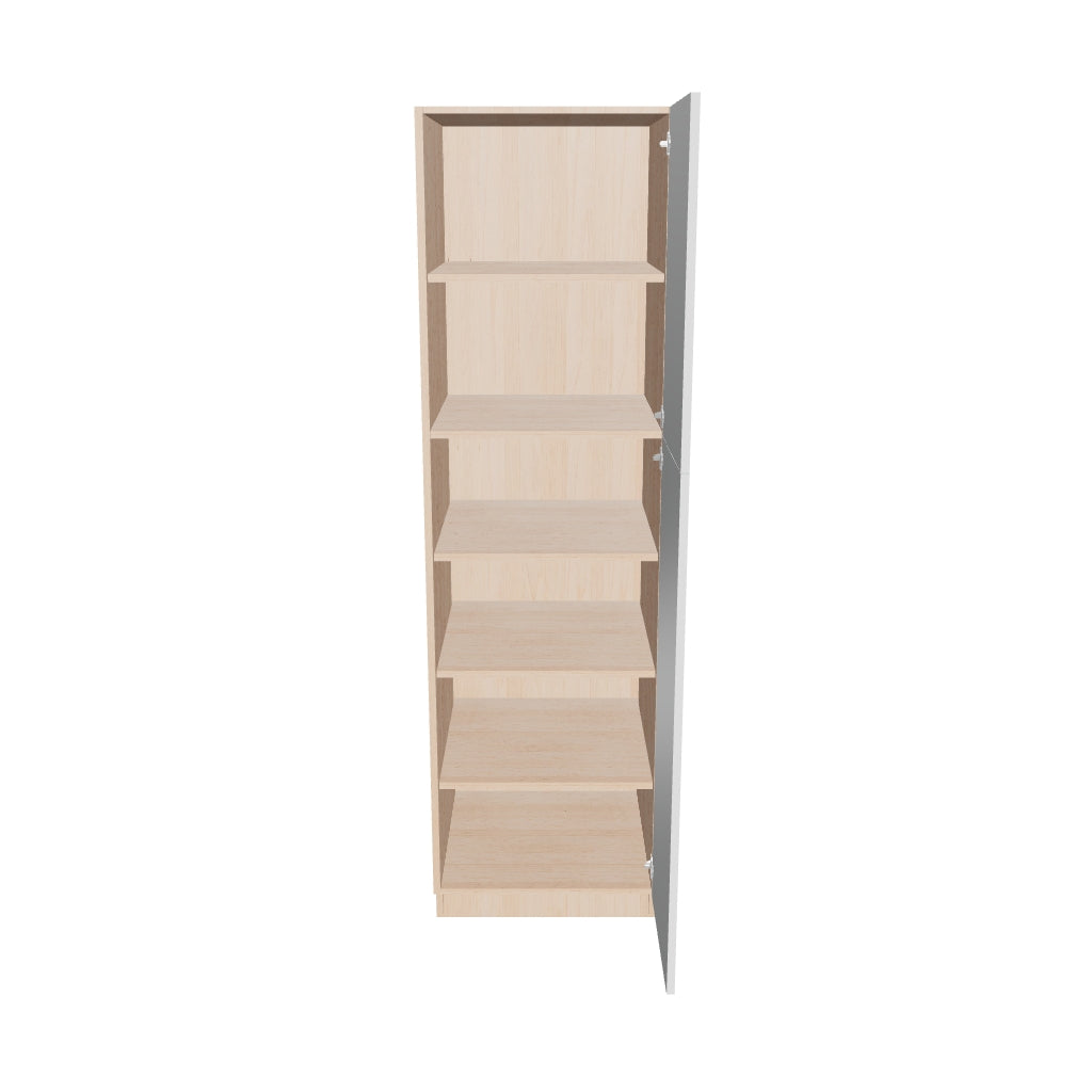 Modernform Cabinet Gloss White 24" W X 84" H X 24" D Single Door Tall Pantry Cabinet