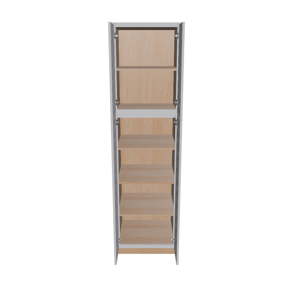 Modernform Cabinet Grey Shaker 24" W X 90" H X 24" D Tall Pantry Cabinet