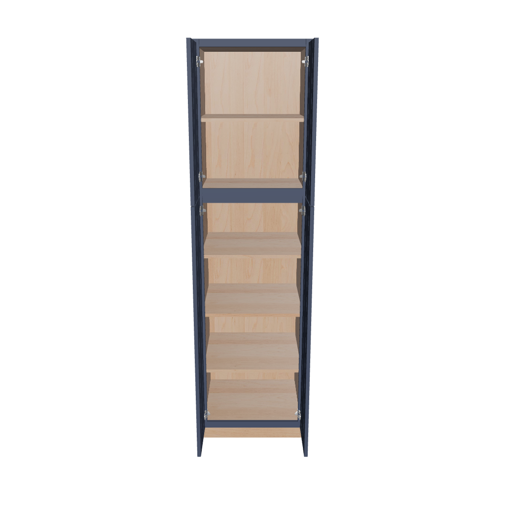 Modernform Cabinet Signature Blue 24" W X 90" H X 24" D Tall Pantry Cabinet
