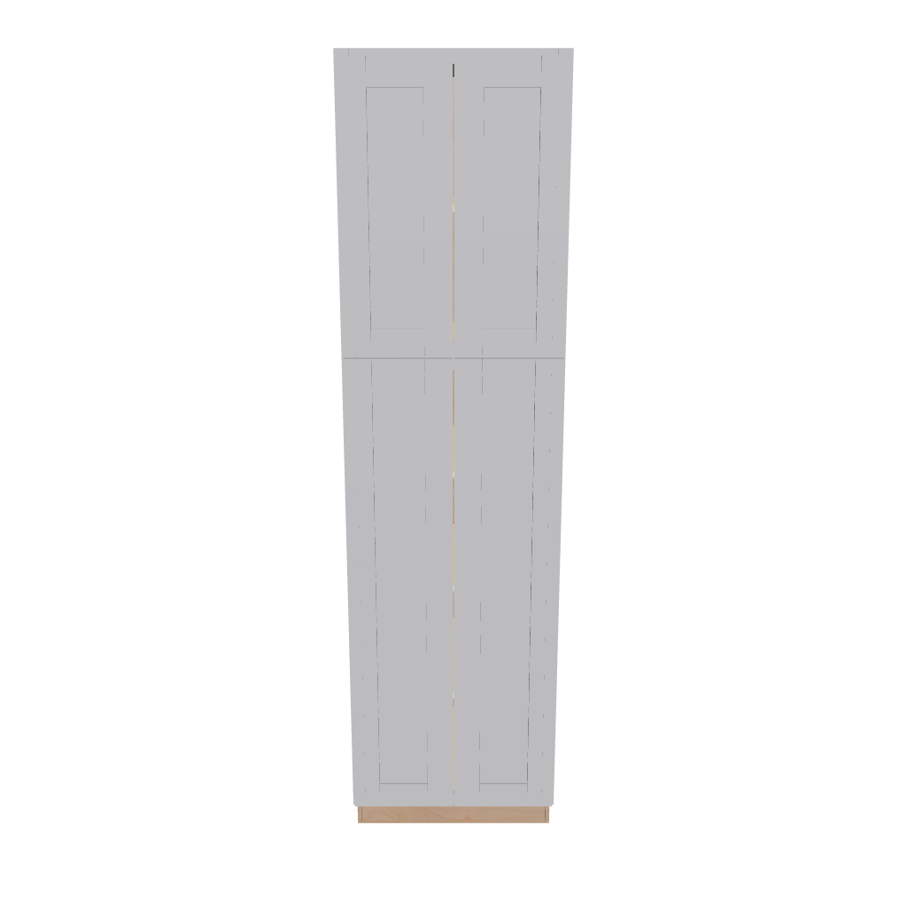 Modernform Cabinet Grey Shaker 24" W X 90" H X 24" D Tall Pantry Cabinet