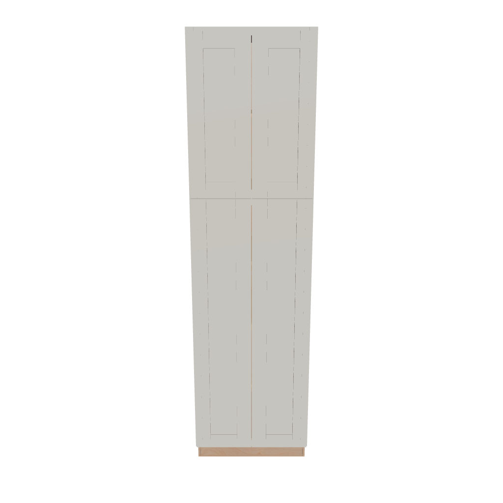 Modernform Cabinet Slim Dove White 24" W X 90" H X 24" D Tall Pantry Cabinet