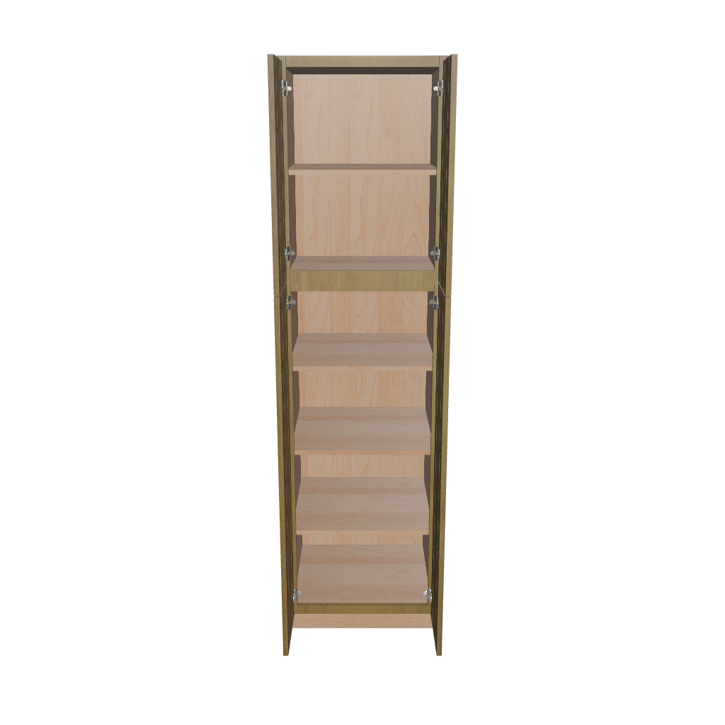Modernform Cabinet Natural Shaker 24" W X 90" H X 24" D Tall Pantry Cabinet