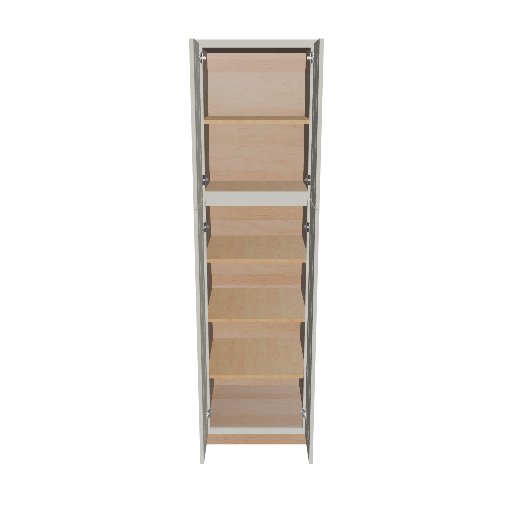 Modernform Cabinet Slim Dove White 24" W X 90" H X 24" D Tall Pantry Cabinet