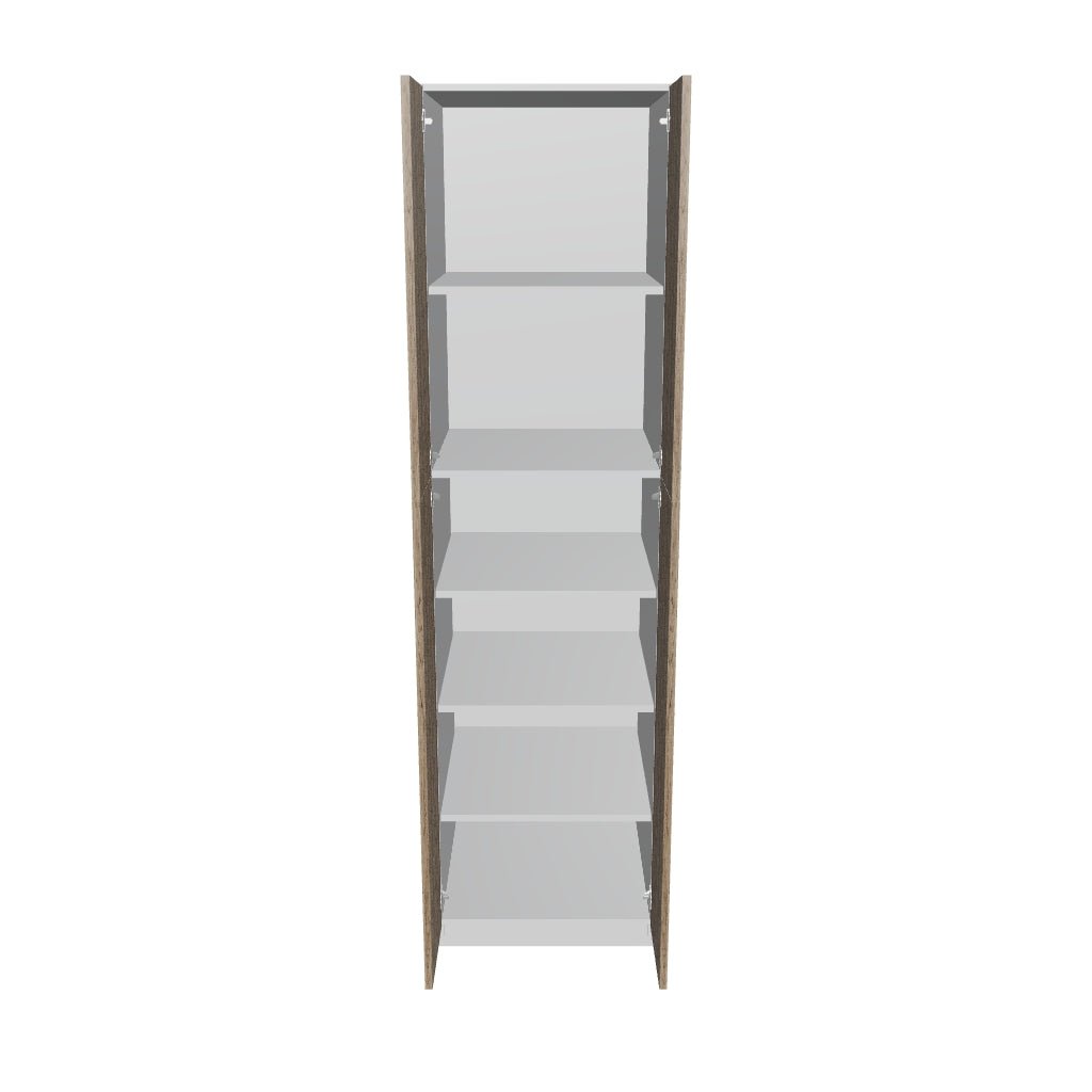 Modernform Cabinet Walnut 24" W X 90" H X 24" D Double Door Tall Pantry Cabinet