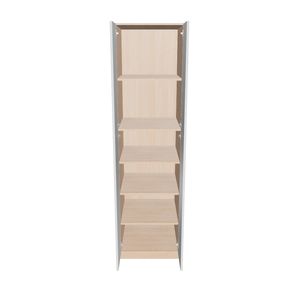 Modernform Cabinet Gloss White 24" W X 90" H X 24" D Double Door Tall Pantry Cabinet