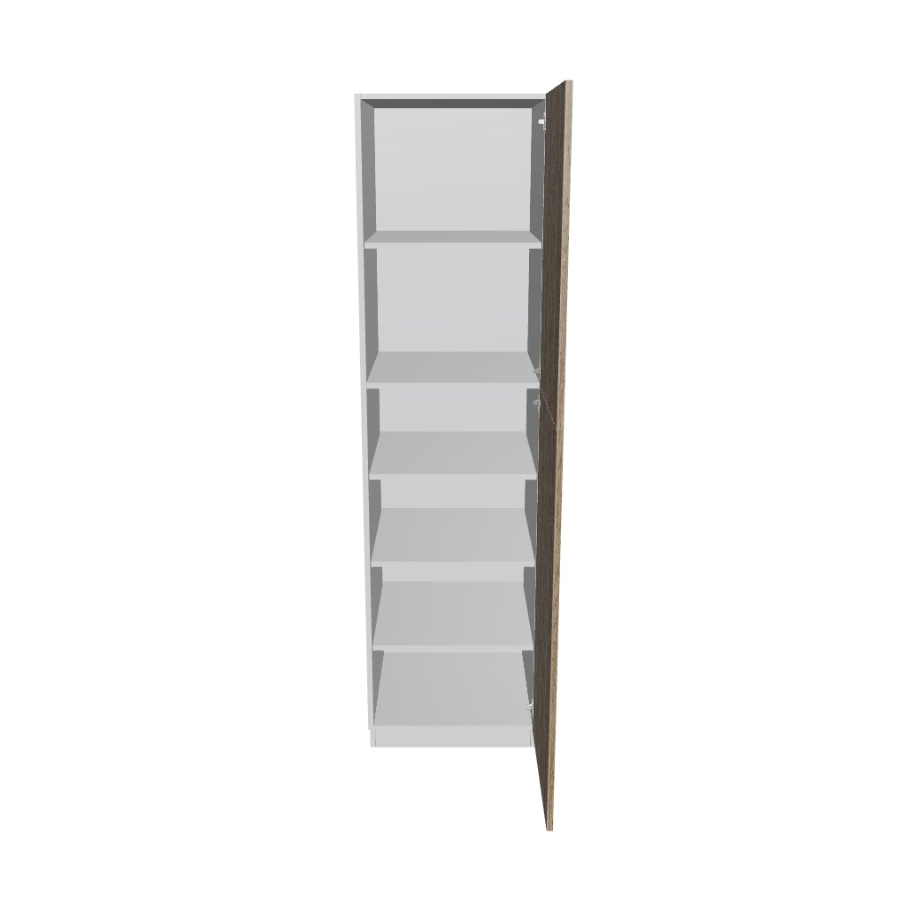 Modernform Cabinet Walnut 24" W X 90" H X 24" D Single Door Tall Pantry Cabinet
