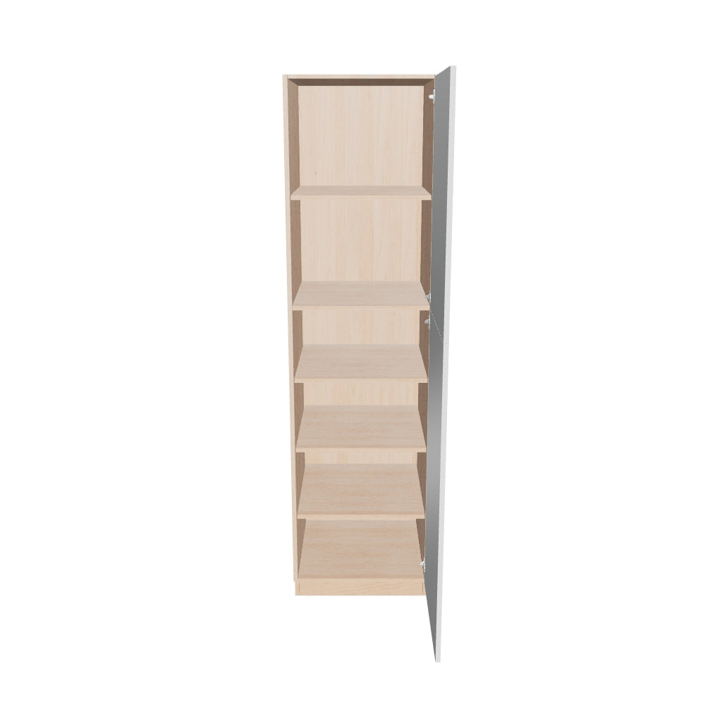 Modernform Cabinet Gloss White 24" W X 90" H X 24" D Single Door Tall Pantry Cabinet