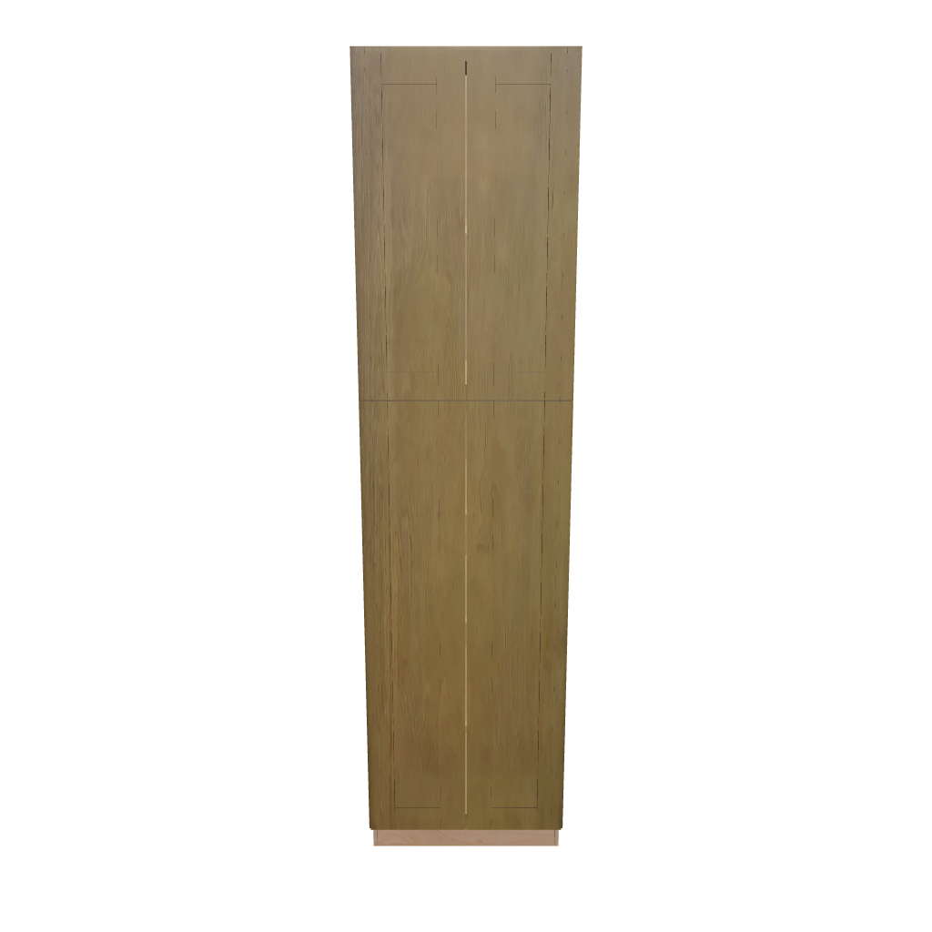 Modernform Cabinet Natural Shaker 24" W X 96" H X 24" D Tall Pantry Cabinet