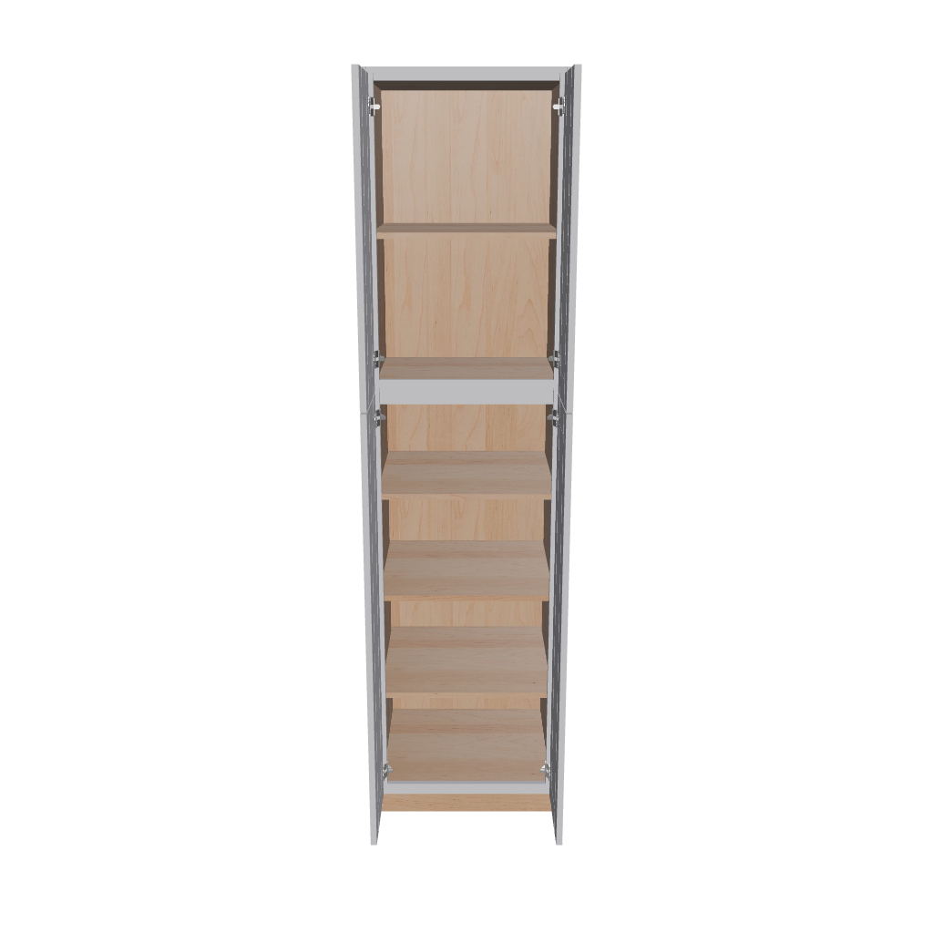 Modernform Cabinet Grey Shaker 24" W X 96" H X 24" D Tall Pantry Cabinet
