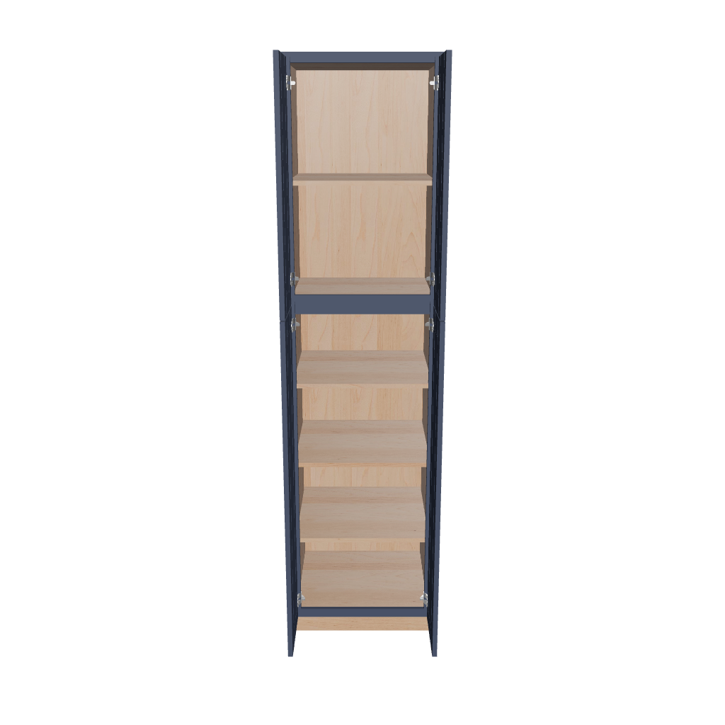 Modernform Cabinet Signature Blue 24" W X 96" H X 24" D Tall Pantry Cabinet