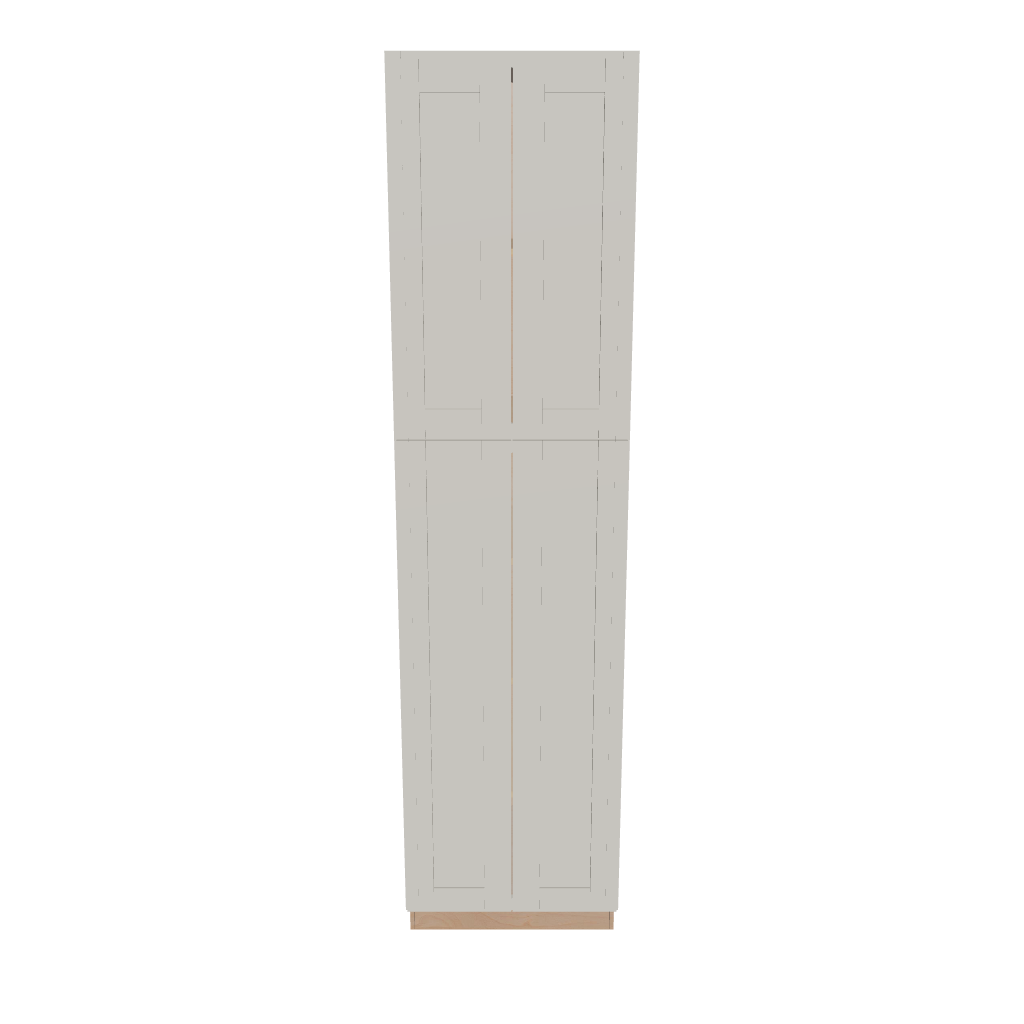 Modernform Cabinet Slim Dove White 24" W X 96" H X 24" D Tall Pantry Cabinet