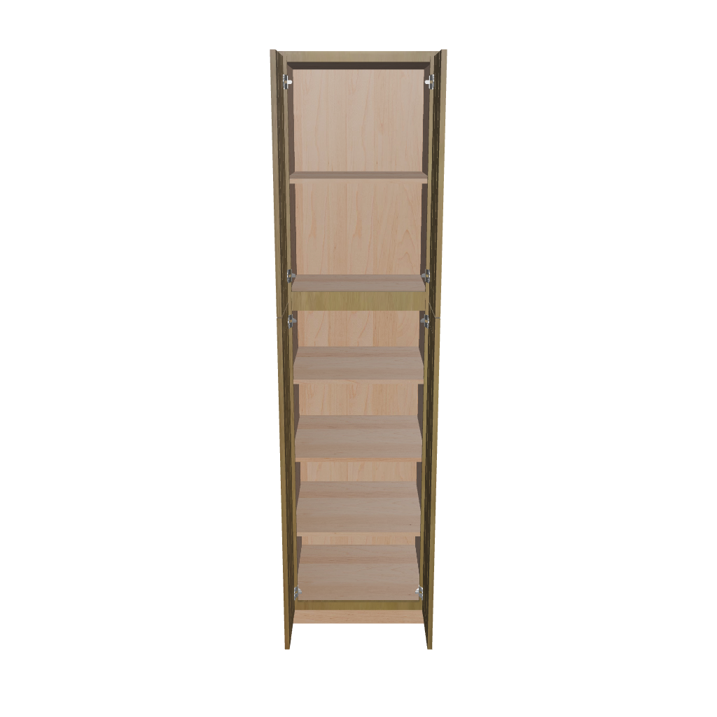 Modernform Cabinet Natural Shaker 24" W X 96" H X 24" D Tall Pantry Cabinet
