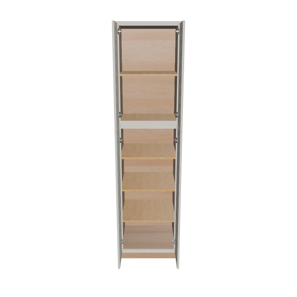 Modernform Cabinet Slim Dove White 24" W X 96" H X 24" D Tall Pantry Cabinet