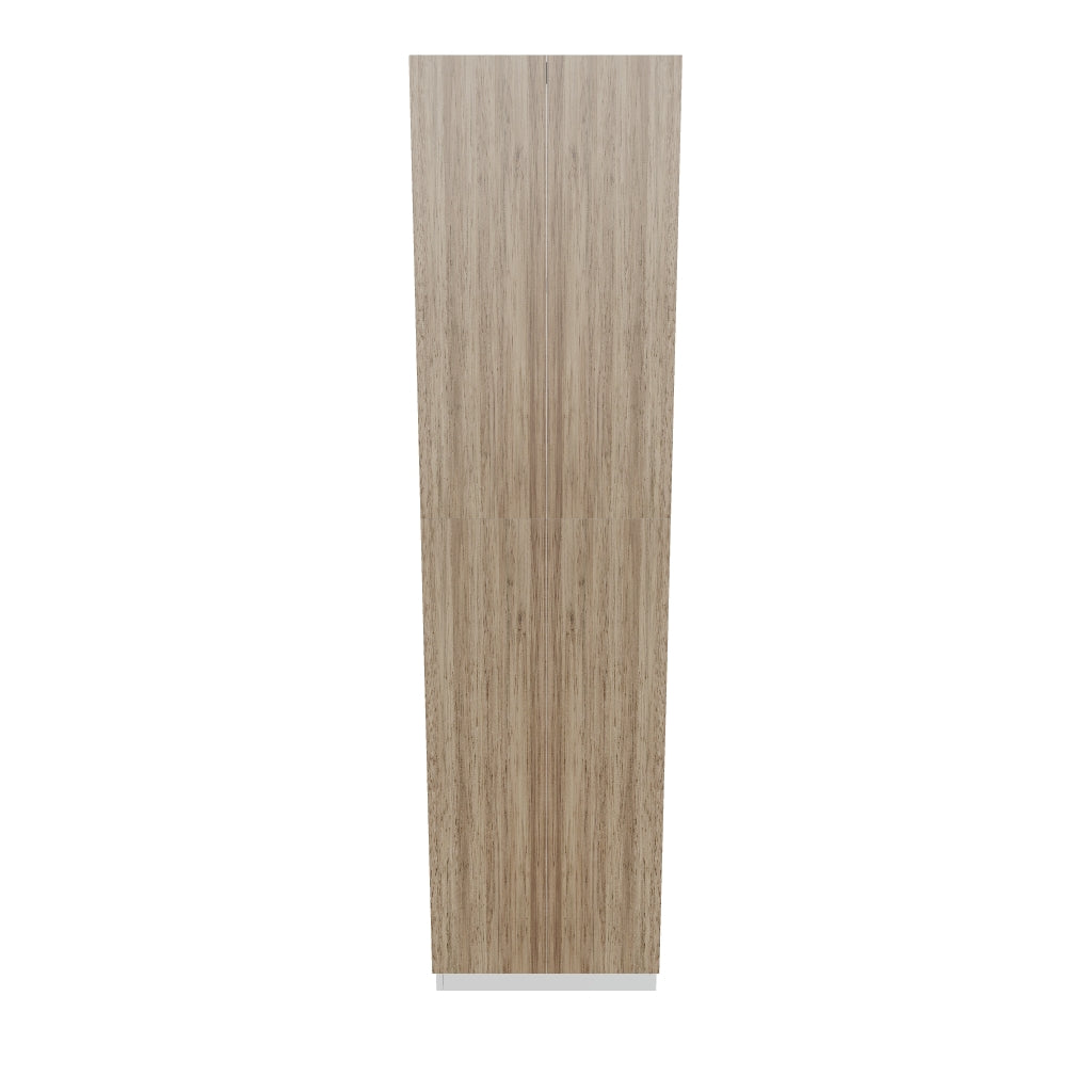 Modernform Cabinet Walnut 24" W X 96" H X 24" D Double Door Tall Pantry Cabinet