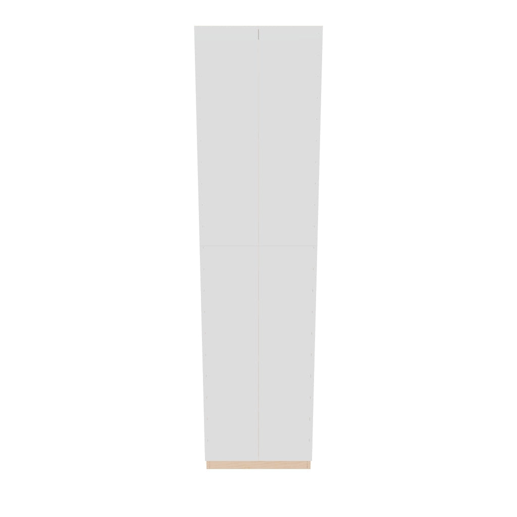 Modernform Cabinet Gloss White 24" W X 96" H X 24" D Double Door Tall Pantry Cabinet