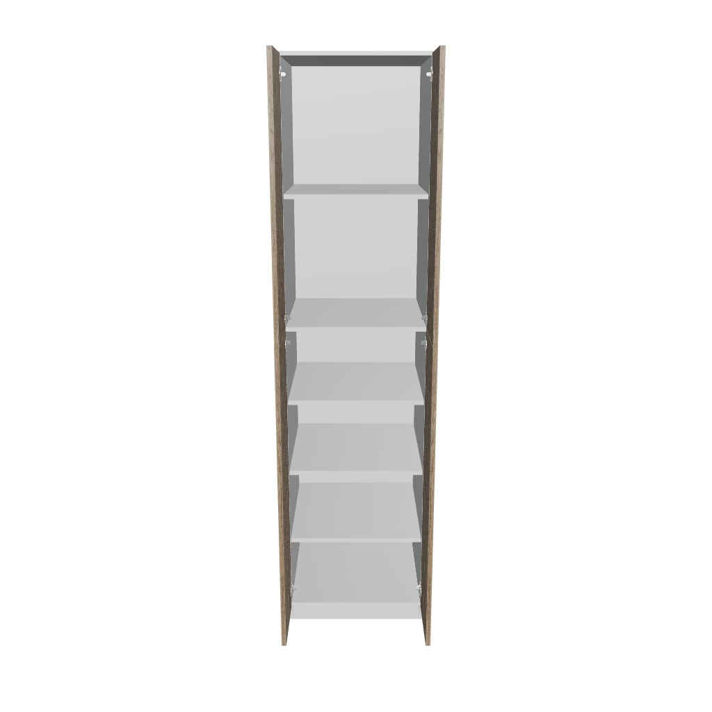 Modernform Cabinet Walnut 24" W X 96" H X 24" D Double Door Tall Pantry Cabinet