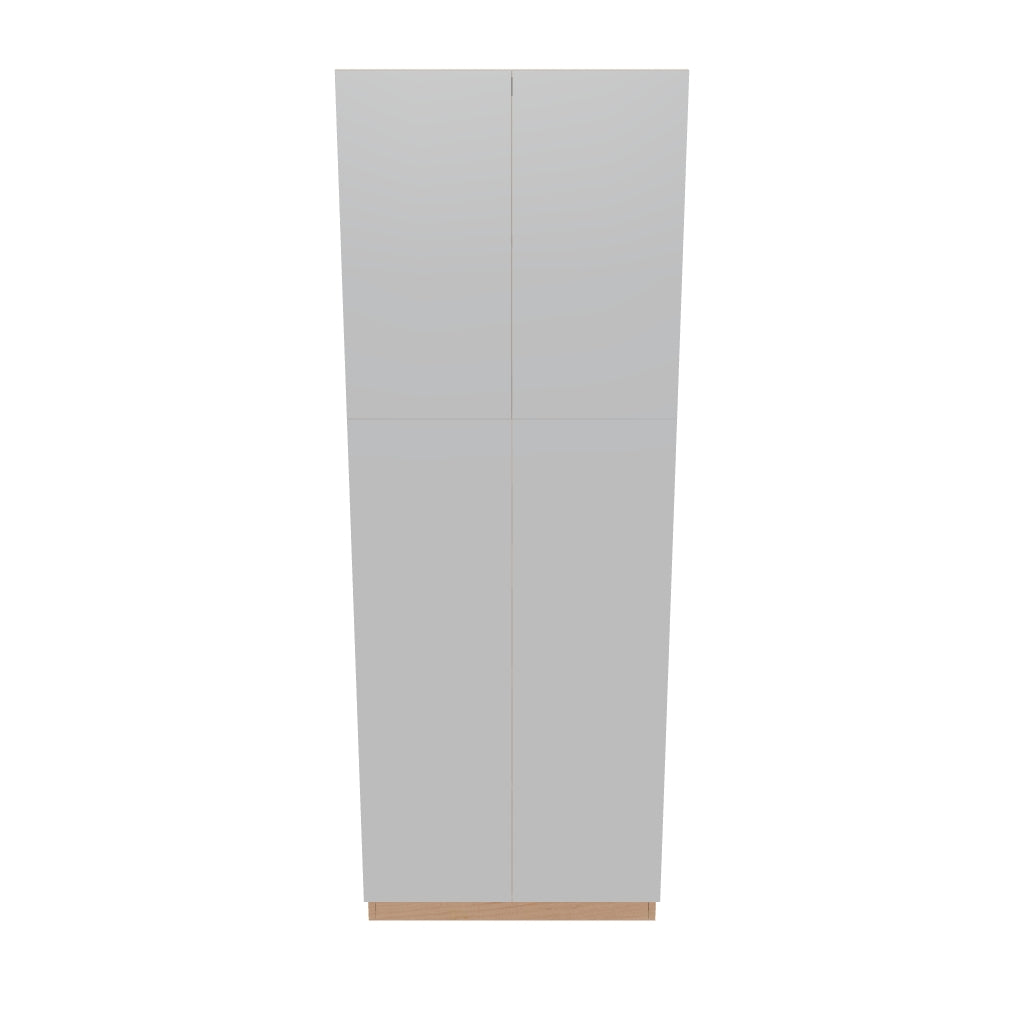 Modernform Cabinet Matte White 30" W X 84" H X 24" D Double Door Tall Pantry Cabinet